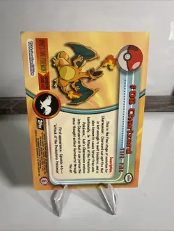 Pokemon 1999 Topps TCG Charizard - #06 - Non-Holo - TV Series 1 Black Logo B - Image 2