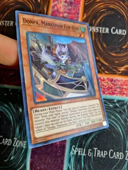 Yu-Gi-Oh! Donpa, Marksman Fur Hire DASA-EN014 Super Rare 1st Edition Near Mint - Image 2