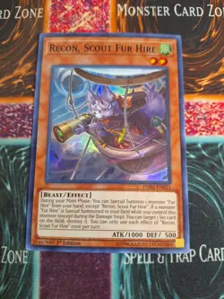Yu-Gi-Oh! Recon, Scout Fur Hire DASA-EN015 Super Rare 1st Edition Near Mint - Image 1