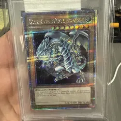 Blue-Eyes White Dragon Yugioh 2024 KC01-EN000 Quarter Century Secret Rare PSA 10 - Image 3