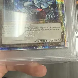 Blue-Eyes White Dragon Yugioh 2024 KC01-EN000 Quarter Century Secret Rare PSA 10 - Image 4
