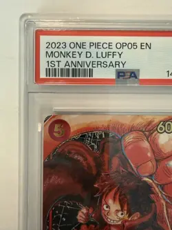 2023 One Piece OP05 Monkey D. Luffy 1st Anniversary ST01-012 PSA 10 English - Image 3