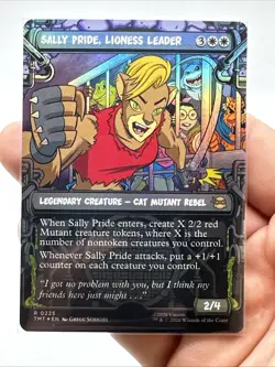 ERROR CARD! Missing Hologram! MTG TMNT Sally Pride FOIL 225 TMT - Image 2