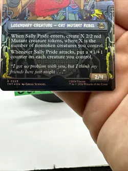 ERROR CARD! Missing Hologram! MTG TMNT Sally Pride FOIL 225 TMT - Image 3