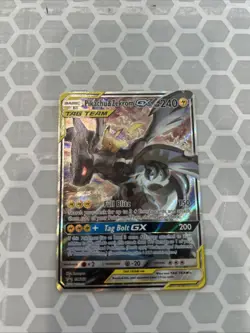 Pokemon TCG Pikachu & Zekrom GX Black Star Promo Card SM168 - Image 1