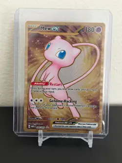 Pokemon Scarlet And Violet 151 Double Rare Mew Ex Metal Card 205/165, Excellent - Image 1