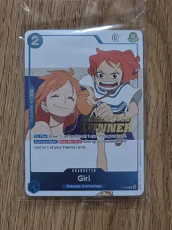 Pre-Release Winner Card Girl P-096 OP14 / EB04 SEALED One Piece - Image 1