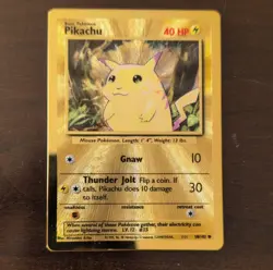 Pokemon Pikachu Metal Promo Holo Card 058/102 Celebrations - Image 1
