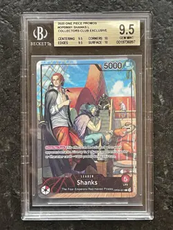 Shanks (2025 PSA Magazine Promo) OP09-001 One Piece Promotion Cards Foil BGS 9.5 - Image 1