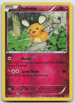 Pokemon Card Dedenne REVERSE HOLO XY - Phantom Forces 70/119 - Image 1