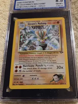 #6 GIOVANNI'S MACHAMP GYM CHALLENGE-HOLO 2000 POKEMON CARD - Image 2