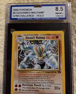 #6 GIOVANNI'S MACHAMP GYM CHALLENGE-HOLO 2000 POKEMON CARD - Image 4