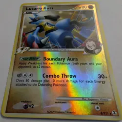 Lucario GL Lv. 32 8/111 Rising Rivals Reverse Holo, Pokemon Card TCG - Image 3
