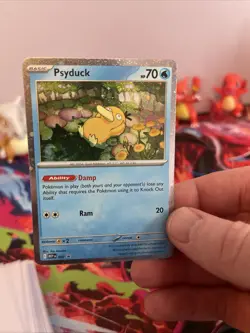 Pokemon TCG Psyduck Mega Evolutions Black Star Promo Card 007 Near Mint - Image 1