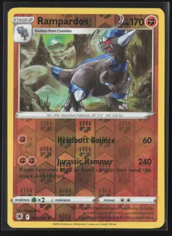 Rampardos Holo Rare SWSH10: Astral Radiance 077/189 NM Pokemon Card Reverse Holo - Image 1
