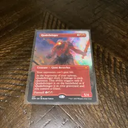 [MTG] Quakebringer (Borderless) Kaldheim 2021 (NM Or Better) - Image 1