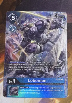 Digimon Card Game Lobomon P-030 Foil - Image 1
