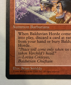 Balduvian Horde Alliances Magic the Gathering 1996 NM - Image 2