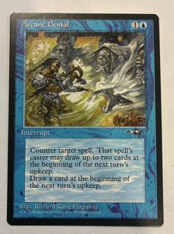 Arcane Denial (Sword) Alliances Magic the Gathering 1996 LP - Image 1