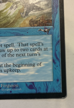 Arcane Denial (Sword) Alliances Magic the Gathering 1996 LP - Image 3