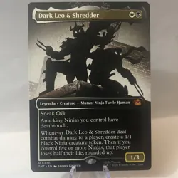 MTG Dark Leo & Shredder (Borderless) 0220 Teenage Mutant Ninja Turtles M/NM - Image 1