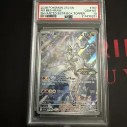 PSA 10 N'S RESHIRAM 167 JOURNEY TOGETHER STAMPED ENHANCED BOOSETR BOX POKEMON - Image 1