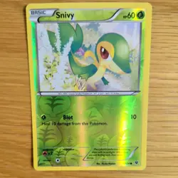 SNIVY 5/124 POKEMON CARD (FATES COLLIDE SET) REVERSE HOLO - Image 1