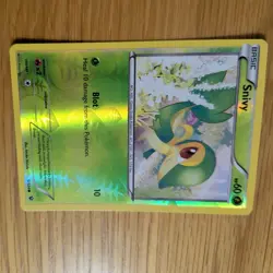SNIVY 5/124 POKEMON CARD (FATES COLLIDE SET) REVERSE HOLO - Image 3