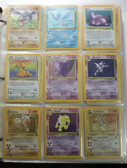 62 Basic Pokemon Cards ©1999 Wizards 1st Edition, Foil, Fossil - Image 1