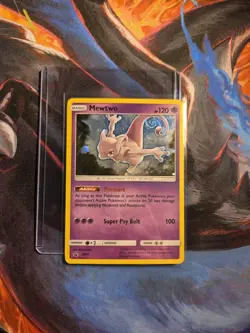 Mewtwo - SM77 - Pokemon Sun & Moon Promo Holo Rare Card MP WOW LOOK FAST - Image 1