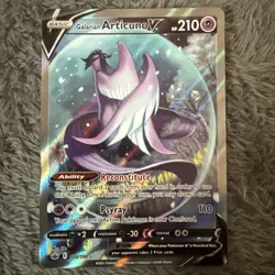 Galarian Articuno V Pokemon (Alternate Full Art) 170/198 Chilling Reign NM - Image 1