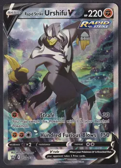 Pokemon Rapid Strike Urshifu V 153/163 Alternate Art Battle Styles - Image 1