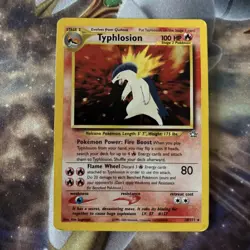 Typhlosion 18/111 Neo Genesis Holo Rare Pokemon MP - Image 2
