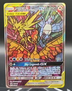 Moltres & Zapdos & Articuno GX Pokemon Hidden Fates Black Star Promo SM210 NM - Image 1