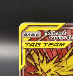 Moltres & Zapdos & Articuno GX Pokemon Hidden Fates Black Star Promo SM210 NM - Image 3