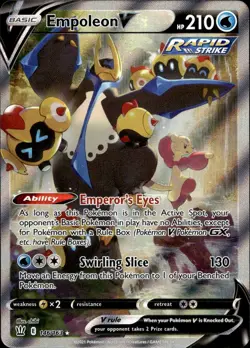 EMPOLEON V 146/163 RARE ULTRA BATTLE STYLES POKEMON - Image 1