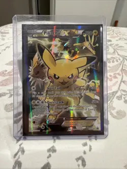 Pokemon Pikachu EX XY124 Full Art Promo Holo Rare Card XY - Image 1