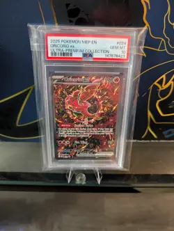 GRADED PSA 10 GEM MT ORICORIO EX MEGA CHARIZARD EX UPC Promo Pokemon Card - Image 1