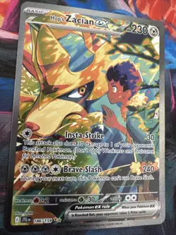 Pokemon Hop's Zacian EX 186/159 SV09 Special Illustration Rare Full Art Holo - Image 2