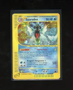 2003 Skyridge Gyarados Holo Foil H10/H32 WOTC E-Reader Series Pokemon DMG/Poor - Image 1