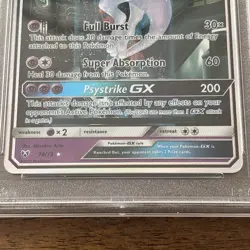 2017 pokemon sun and moon mewtwo gx Secret psa 10 - Image 2