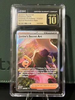 Pokemon TCG Janine's Secret Art 173/131 Prismatic Evolutions CGC Pristine 10 1/5 - Image 1