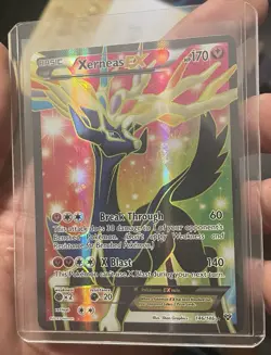 Pokemon Xerneas EX Ultra Rare Full Art Holo XY 146/146 Fairy Basic EN - Image 1