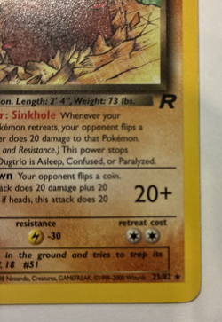 Dark Dugtrio Team Rocket #23/82 Rare WOTC Pokemon 2000 MP - Image 3