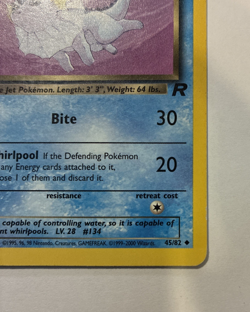 Dark Vaporeon Team Rocket #45/82 Uncommon WOTC Pokemon 2000 MP - Image 3