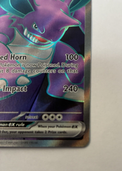 Team Rocket's Nidoking ex Destined Rivals #216/182 Ultra Rare Pokemon 2025 NM - Image 3