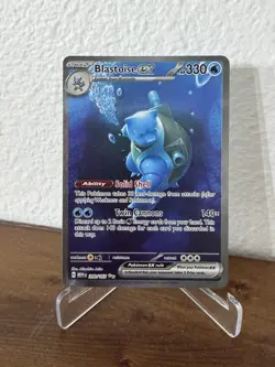 BLASTOISE EX 200/165 Special Illustration Rare SIR Pokemon 151 Full Art Holo - Image 1
