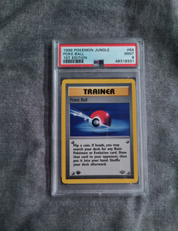 Pokemon - 1999 1st Edition Poke Ball - 64/64 Jungle - PSA Mint 9 - Image 1