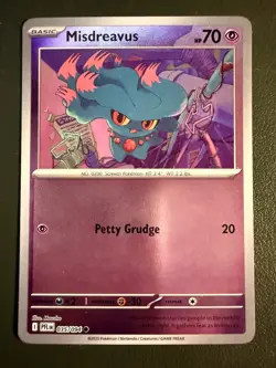 Pokemon TCG Misdreavus 35/94 ME2 Phantasmal Flames Reverse Holo NM - Image 1