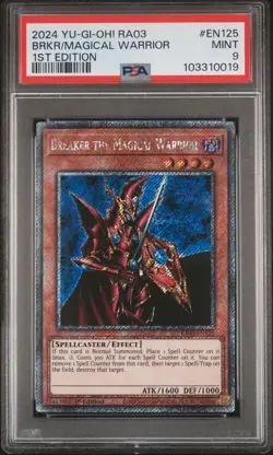 2024 YU-GI-OH! RA03-QUARTER CENTURY BONANZA BREAKER THE MAGICAL WARRIOR PSA 9 - Image 1